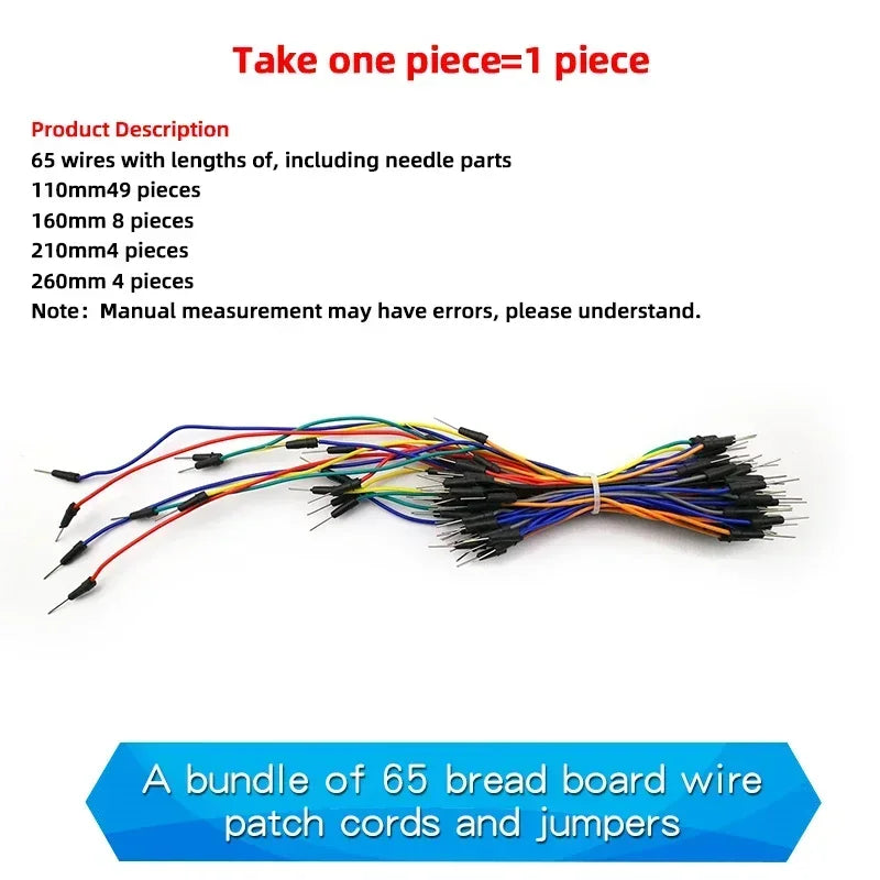 1pcs Power Module Breadboard Kit Bread Board Wire Cables Jumper Breadboard Wire Kit Electronics Breadboard Solderless