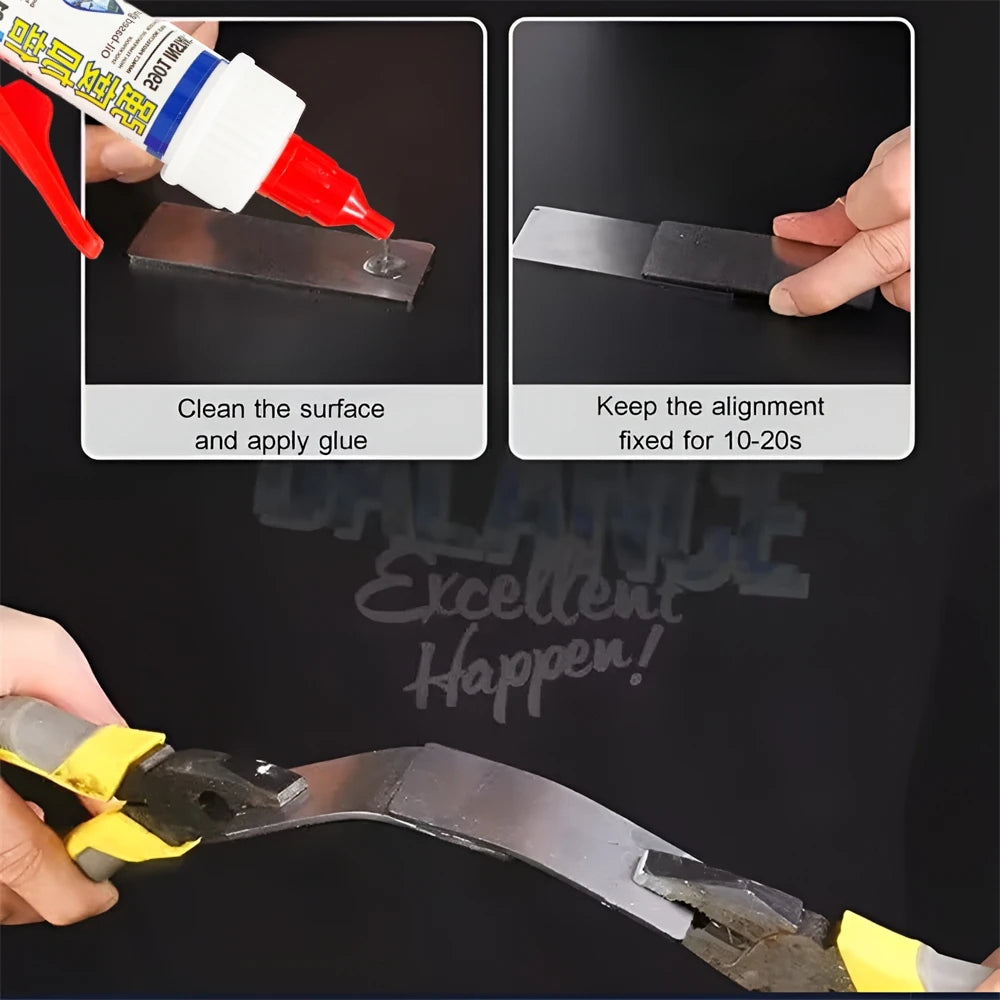 Adhesivo Soldadura Fuerte Universal 50g Reparación Rápida (Pegamento Sellador Fijación Azulejos/Metal)
