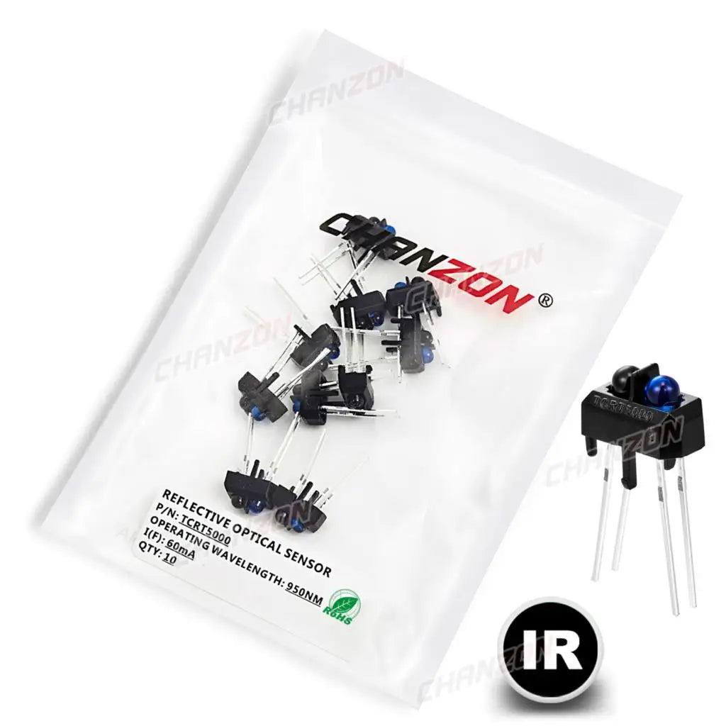 10pcs TCRT5000 TCRT5000L IR LED Emitting Diode Infrared Switch Sensor Light Lamp Micro Infra Red Phototransistor DIY PCB Circuit
