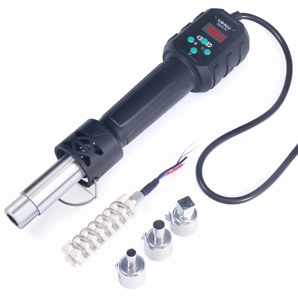 YIHUA Micro Hot Air Gun C/F Temp Adjusted 8858IV 700W Soldering Rework Welding Station LCD Digital Heat Gun BGA IC Solder Tools