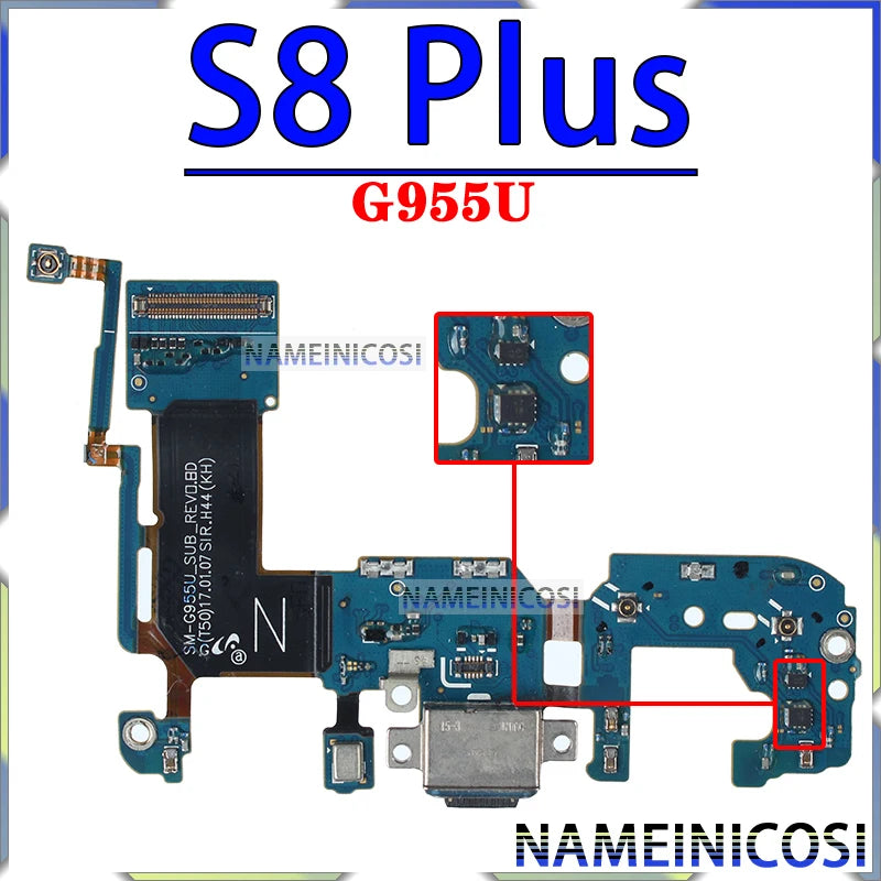 Placa Módulo Puerto Carga USB Dock para Samsung Galaxy S6/S7/S8/S9 Edge/Plus (G920/G925/G930/G950/G955/G960/G965 F/U)