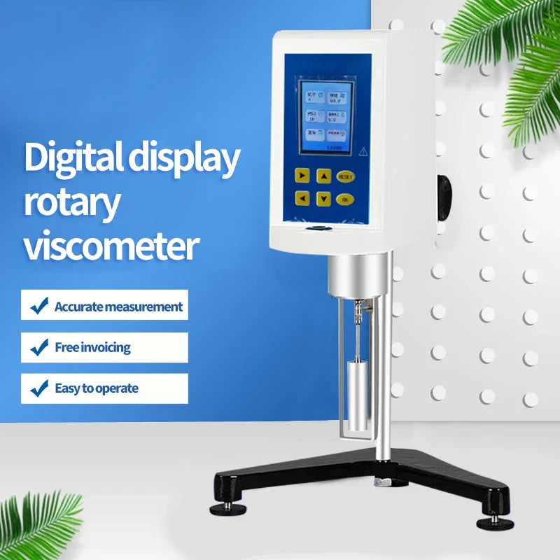 Viscosímetro Rotatorio Digital NDJ-1/4/5S/8S/9S Pantalla Táctil Velocidad Variable Continua Tester