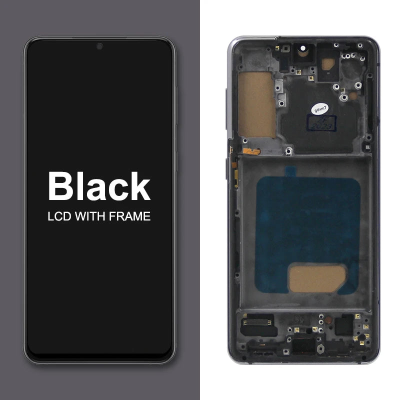 Pantalla LCD S21 probada para Samsung S21 5G G991 G991B G991W G991U, montaje de digitalizador con pantalla táctil de repuesto
