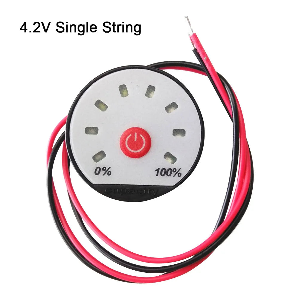 Indicador Capacidad Batería LED (1S-13S) - Tester Carga Plomo-Ácido/Litio (Li-Po/Li-ion) 12V/24V/48V