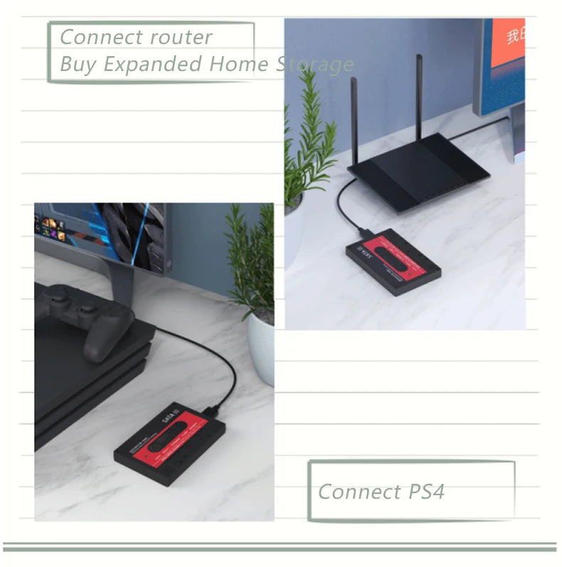 Carcasa Externa UTHAI T46 USB 3.0 SATA (5Gbps, UASP) para Disco Duro HDD/SSD 2.5" Cinta para PC/Notebook
