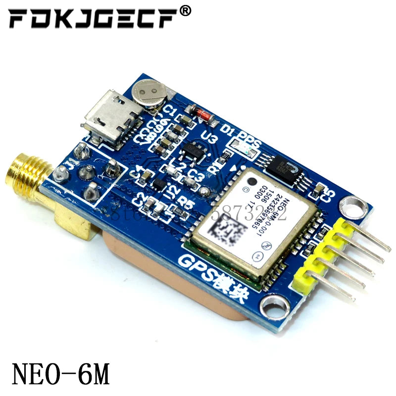 Módulo GPS NEO-6M / NEO-7M / NEO-8M (Micro USB, Posicionamiento Satelital) para Arduino/STM32/C51