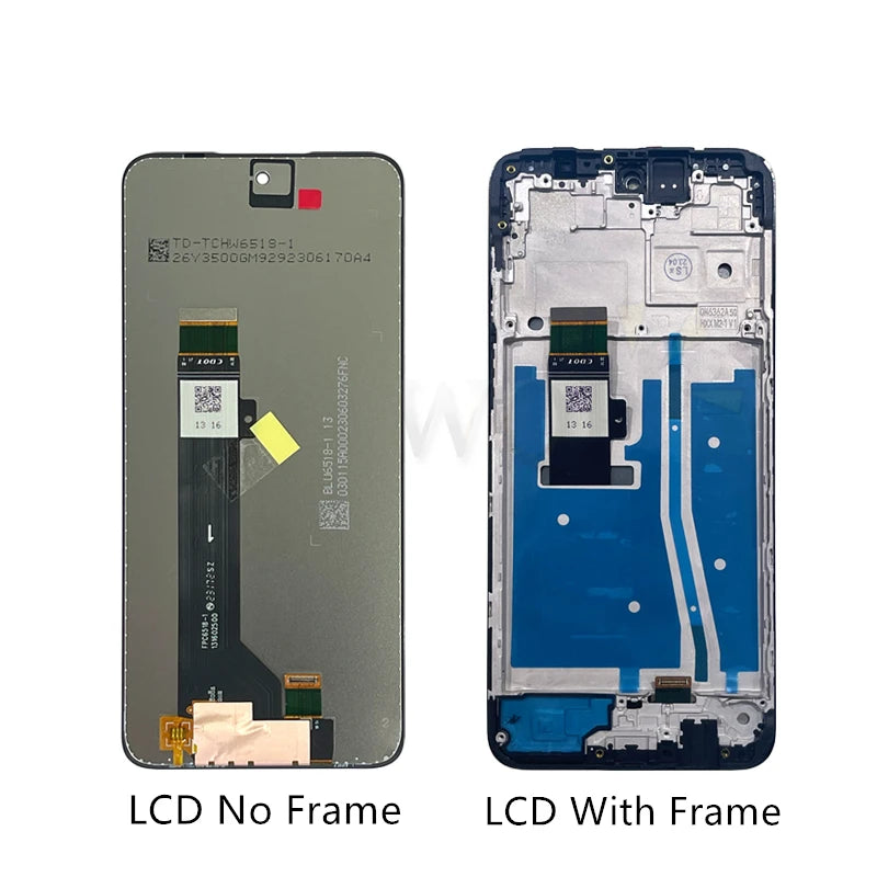 For Motorola Moto G53 LCD Display Touch Screen Digitizer Assembly XT2335-2 With Frame For Moto G53 Screen Replacement Parts