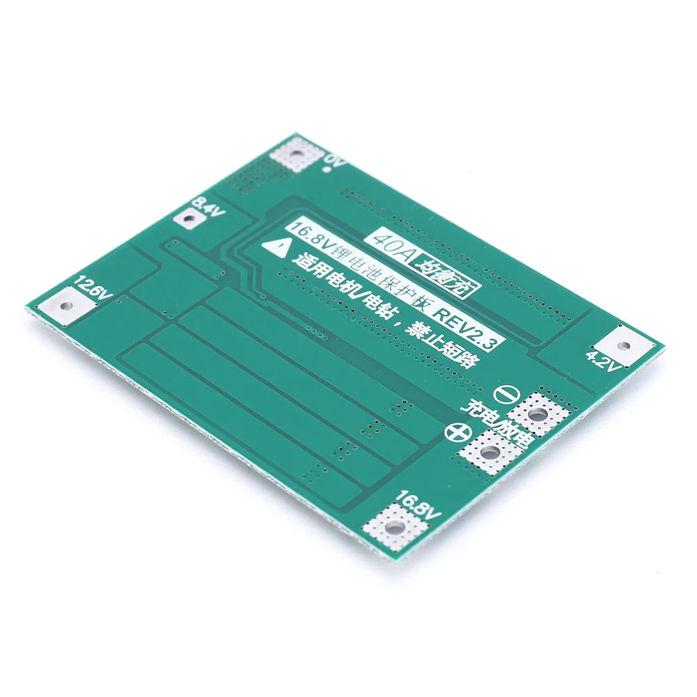 3S 4S 20A 40A 60A Li-ion Lithium Battery Charger Protection Board 18650 BMS Drill Motor 11.1V 12.6V/14.8V 16.8V Enhance/Balance