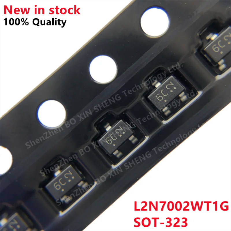 MOSFET Canal-N L2N7002WT1G (6C) SMD SOT-323 60V - Lote 50 Piezas