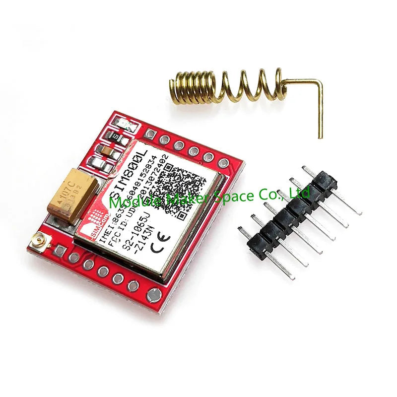 Módulo GSM/GPRS SIM800L Core (Quad-Band, Serial TTL) con Interfaz IPX, Antena PCB y Ranura Micro SIM para Arduino