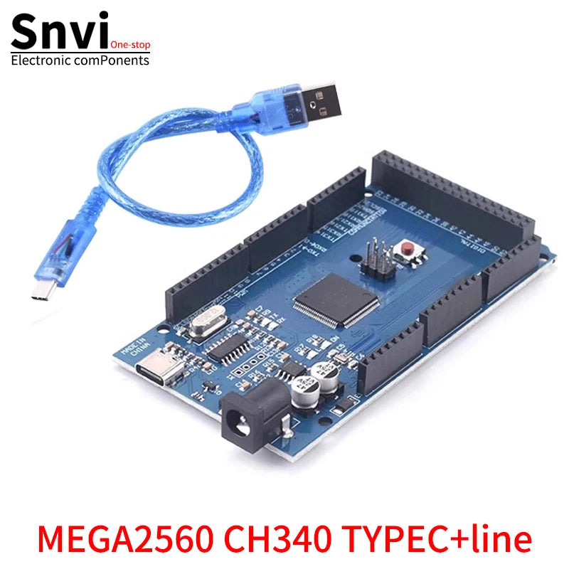 Placa Desarrollo MEGA2560 R3 (ATmega2560-16AU, CH340G) AVR USB / MEGA2560 PRO para Placa Expansión Arduino DIY Kit