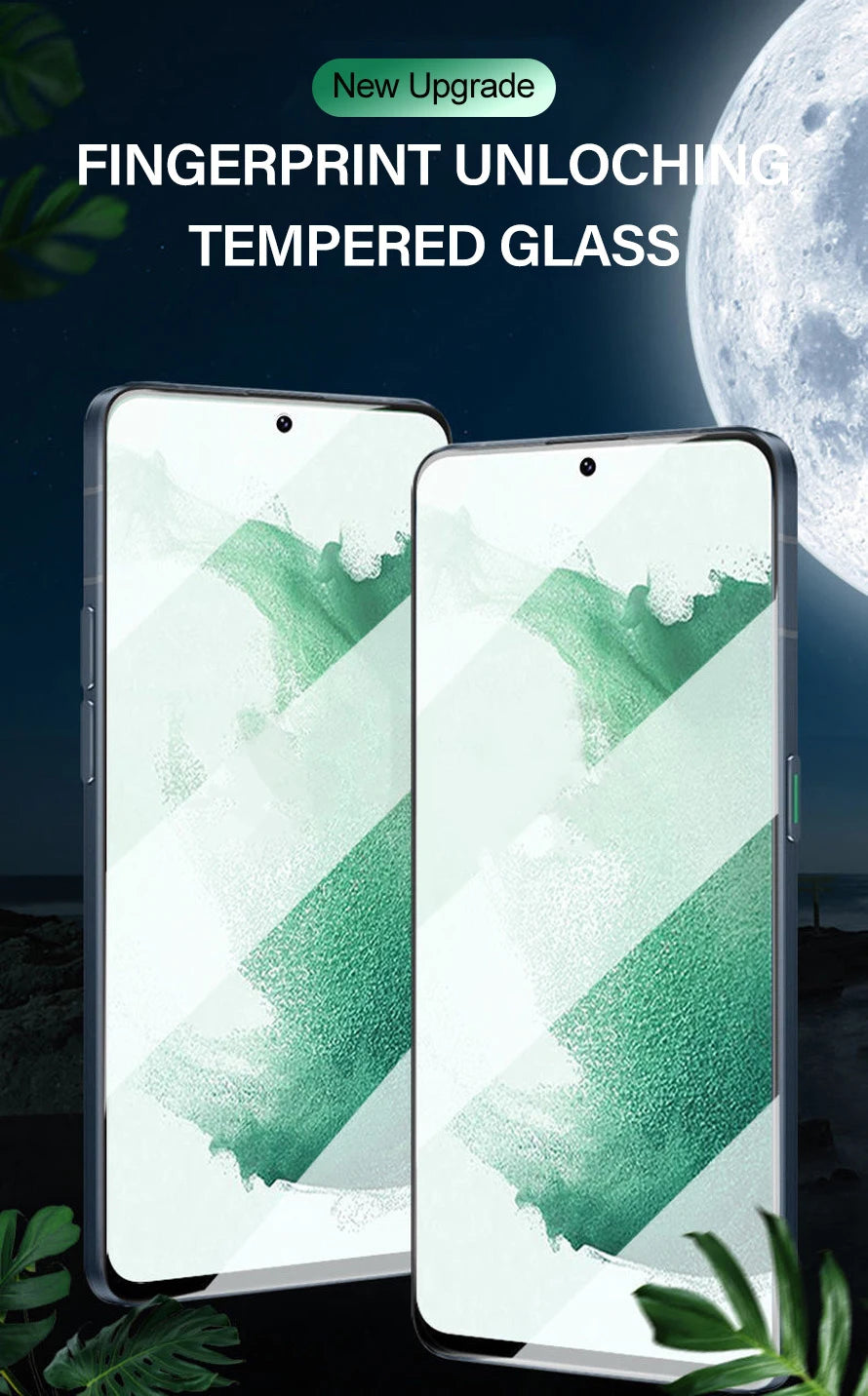 Pack 2 Protectores Pantalla Cristal Templado HD para Samsung Galaxy S21-S24 Ultra/Plus/Note 20/FE (Compatible Desbloqueo Huella)