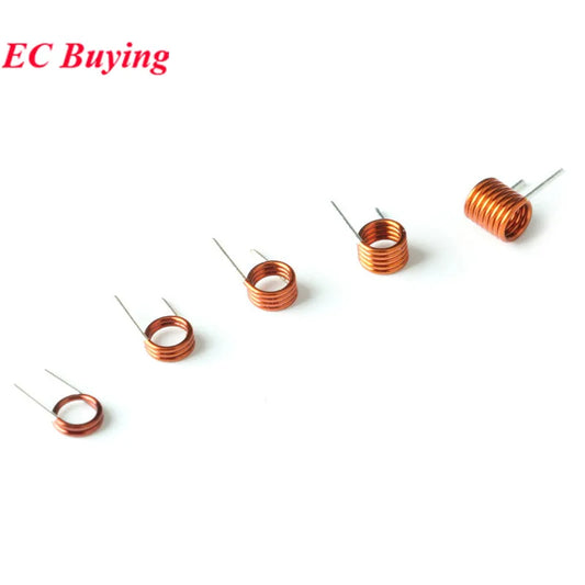 Bobina Hueca Inductancia Cobre 0.7mm - Vueltas (1.5T a 7.5T) para Control Remoto FM - Lote 20/100 Piezas