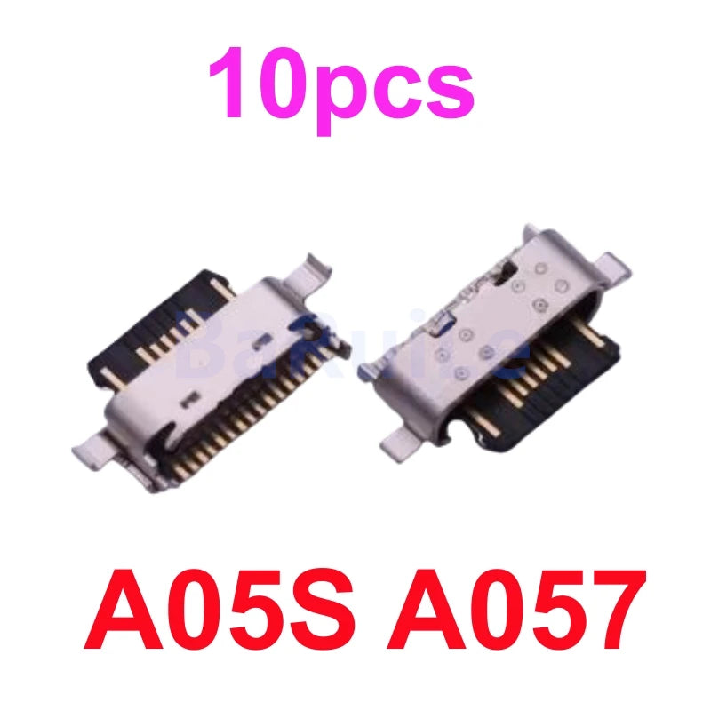 10 Uds conector de puerto de carga USB para Samsung A03 A13 A14 A15 A23 A24 A25 A32 A34 A35 A52 A53 A54 A55 A72 A73 enchufe de base de carga