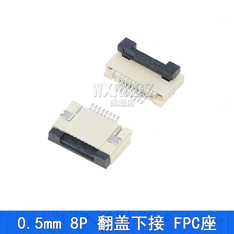 10PCS FFC FPC Connector Flat Cable Socket 0.5MM Adapter 4/5/6/7/8/9/10/12/14/16/18-40P 45/50/54/60/64Pin Down Flip Type Plug Kit