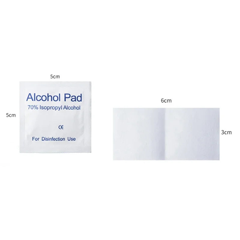 100Pcs/box 75% Alcohol Wipes Individually Wrapped for Disposable Cleaning Pads Car Detail Glass Wash Towel Screen Glasses Clean