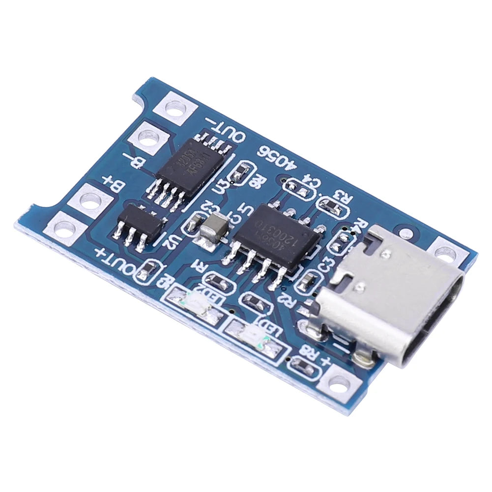 1-10pcs Type-c Micro / TYPE C 5V 1A 18650 TP4056 Lithium Battery Charger Module Charging Board With Protection Dual Functions 1A