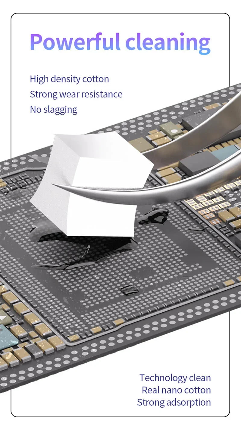 Esponja Limpieza Nano Mechanic NC800 (Sin Residuos) para Pantalla Teléfono/PCB/Vidrio Trasero/Cámara/Flux Soldadura