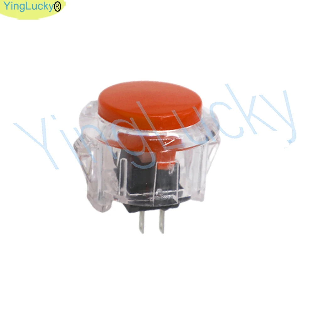 Botón Pulsador Arcade Transparente (30mm/24mm) Reemplazo para Máquina Arcade (1 Unidad)