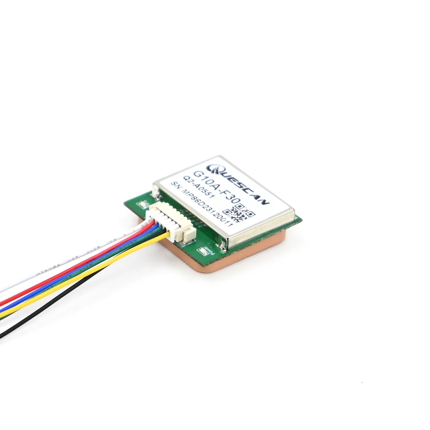 Módulo GNSS GPS Quescan G10A-F30 M10 (UBX-M10050-KB) (GPS/GLONASS/Galileo/BeiDou, Precisión 1.5m CEP)