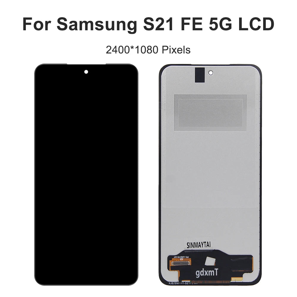 S21 FE 5G para Samsung probado S21FE 5G G990B G990U G990W pantalla LCD reemplazo del ensamblaje del digitalizador de pantalla táctil
