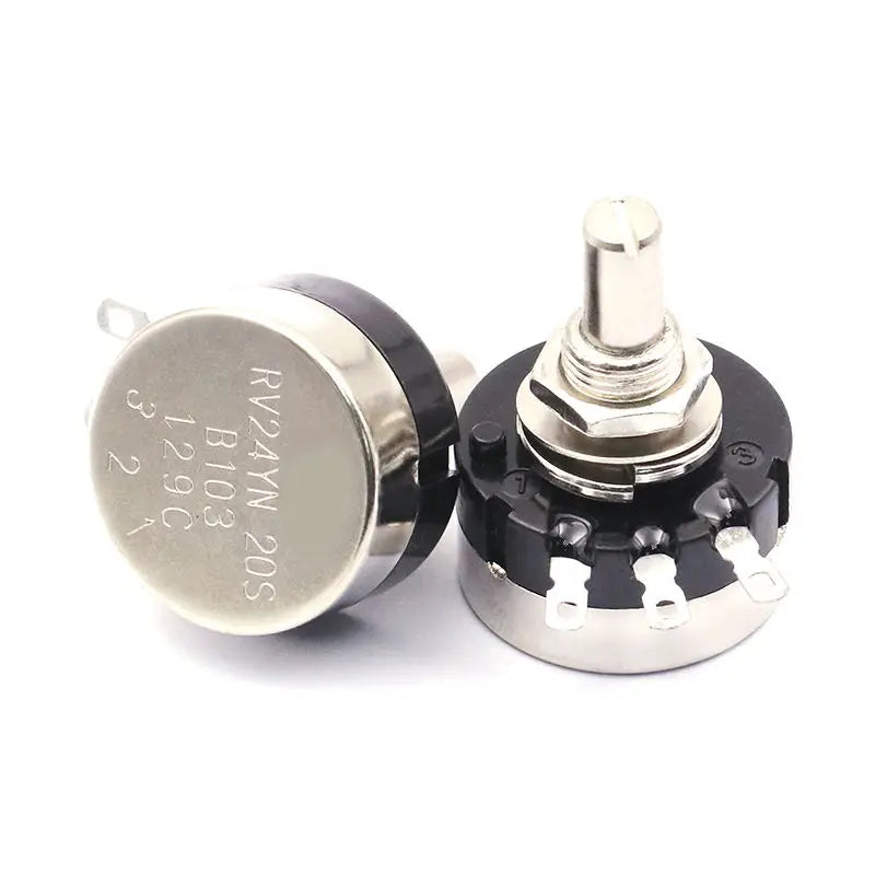 RV24YN20S 1K 2K 5K 10K 20K 50K 100K 200K 250K 500K 200Ω 500Ω 1M Ohm Single Turn Carbon Film Rotary Taper Potentiometer