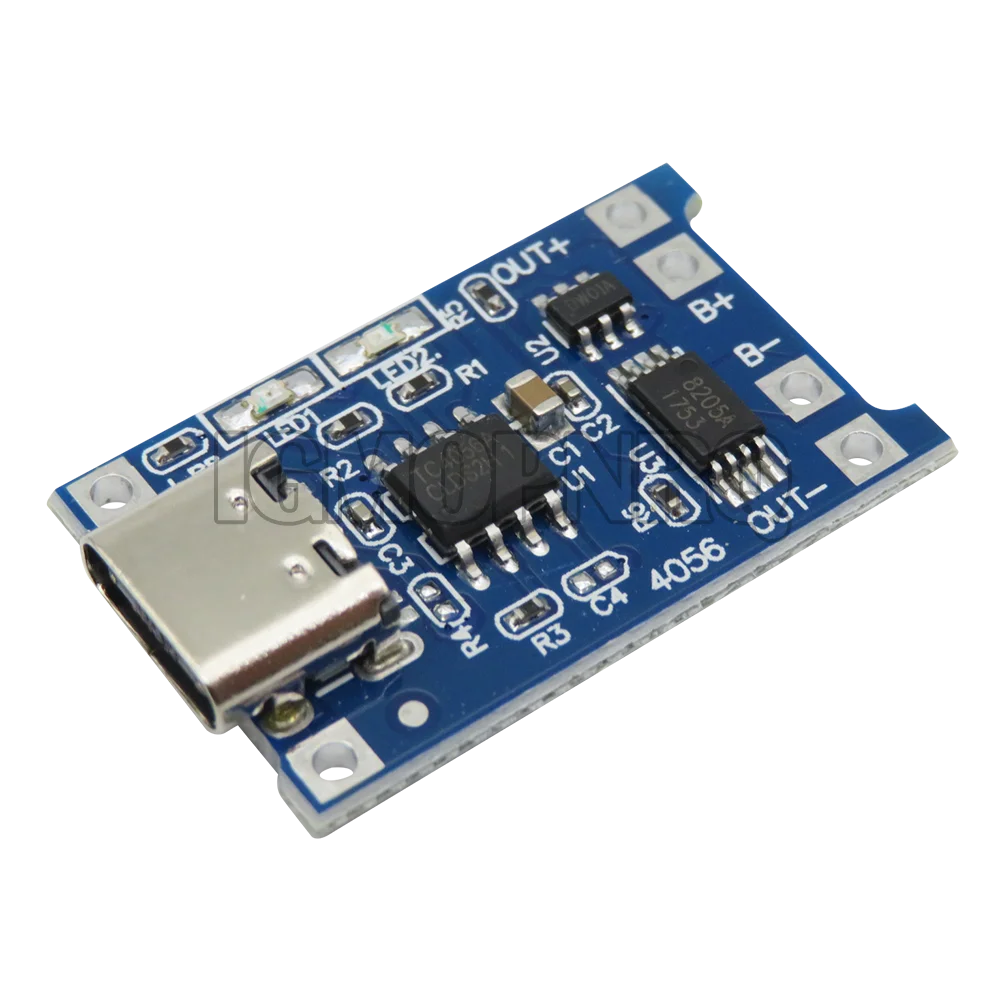 5pcs 5V Micro USB 1A 18650 TP4056 Lithium Battery Charging Board With Protection Charger Module 1A
