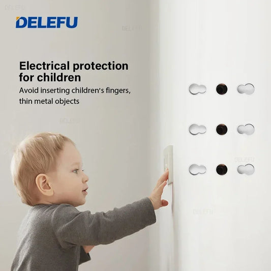 Enchufe Pared Delefu Italia/Chile PC Negro USB-C Carga Rápida + Schuko + Switch Smart Tuya WiFi + SAT/TV/TEL/Timbre