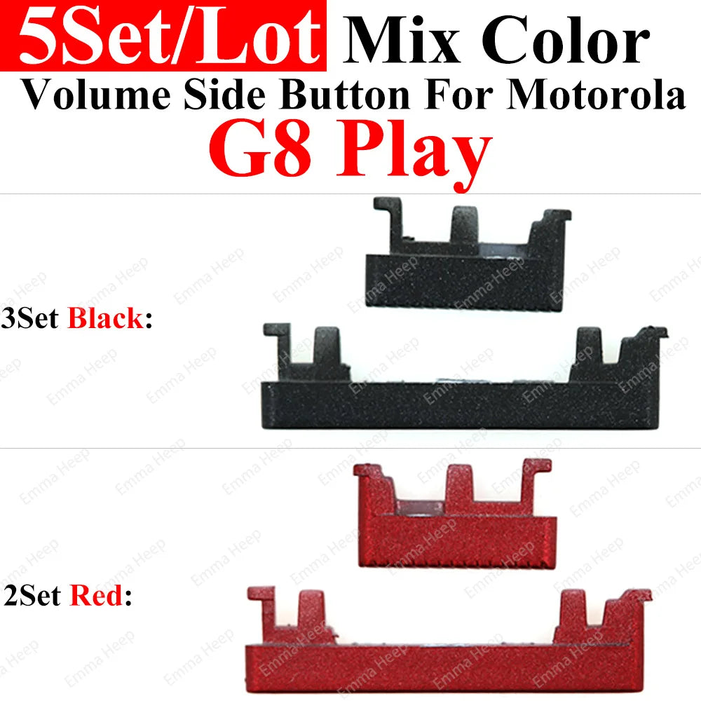 5set Power Volume Side Button Key For Motorola Moto G23 G22 G20 G13 G10 G9 G7 Plus G8 Power Lite Volume Button Power ON OFF