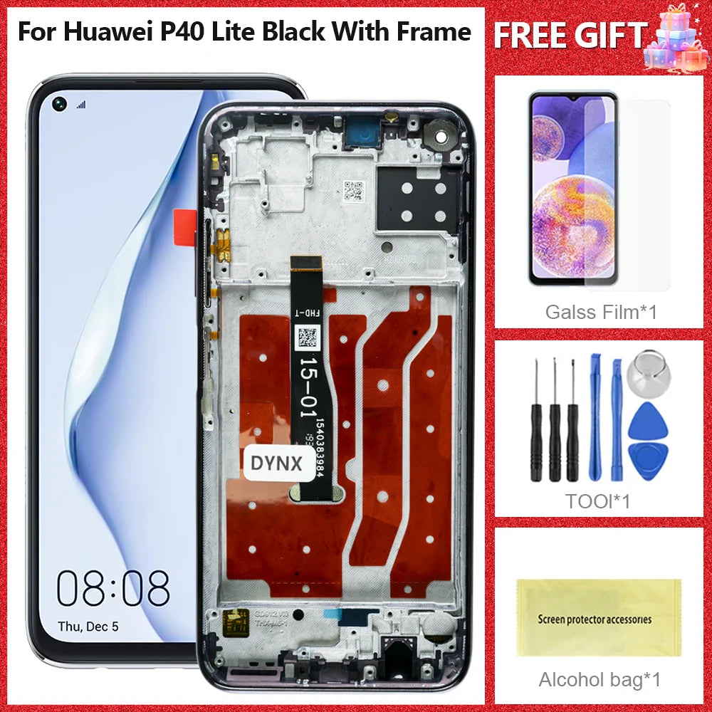 LCD For Huawei P40 Lite JNY-LX1 LCD 10 Touch Screen Replacement For Nova 7i JNY-LX2 P 40 Lite LCD Screen Nova 6 SE Display