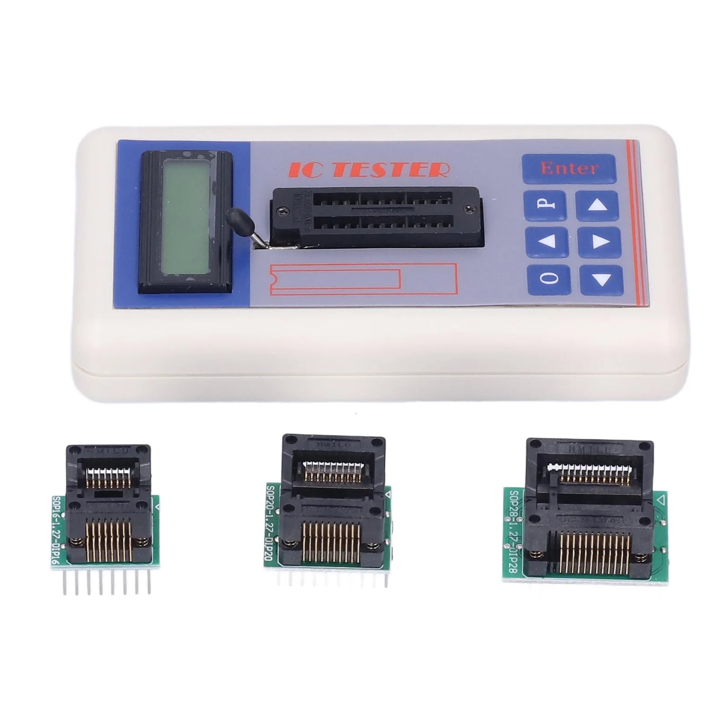 Tester Circuitos Integrados (IC) TSH-06F - Medidor Transistores (Modos 5V/3.3V/Auto)
