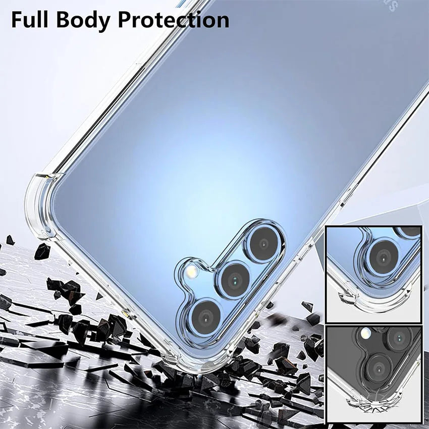 Funda Carcasa Silicona Suave Transparente Anti-Golpes para Samsung Galaxy A04/A05/A05S/A14/A24/A35/A50-A55 5G