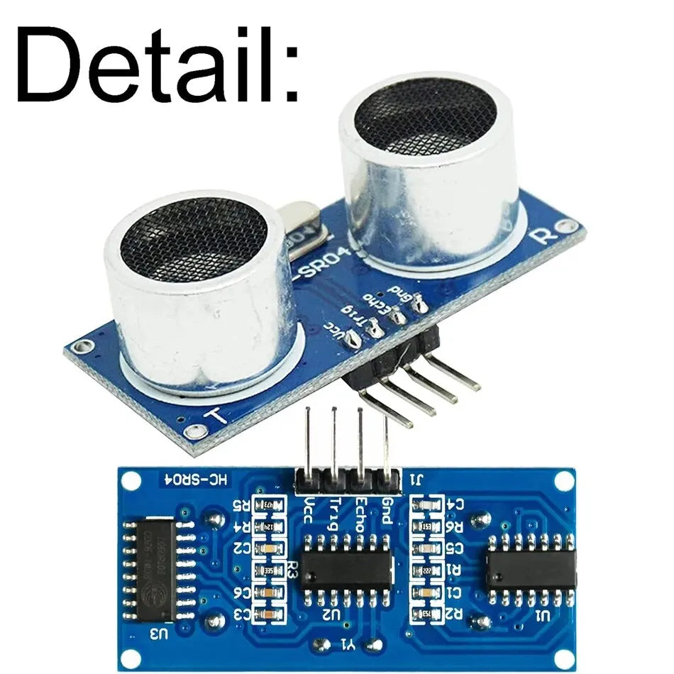 Módulo Sensor Distancia Ultrasónico MELIFE HC-SR04 con Soporte Montaje y Set Cables para Arduino Mega R3/Mega2560 Robot (5 Unidades)