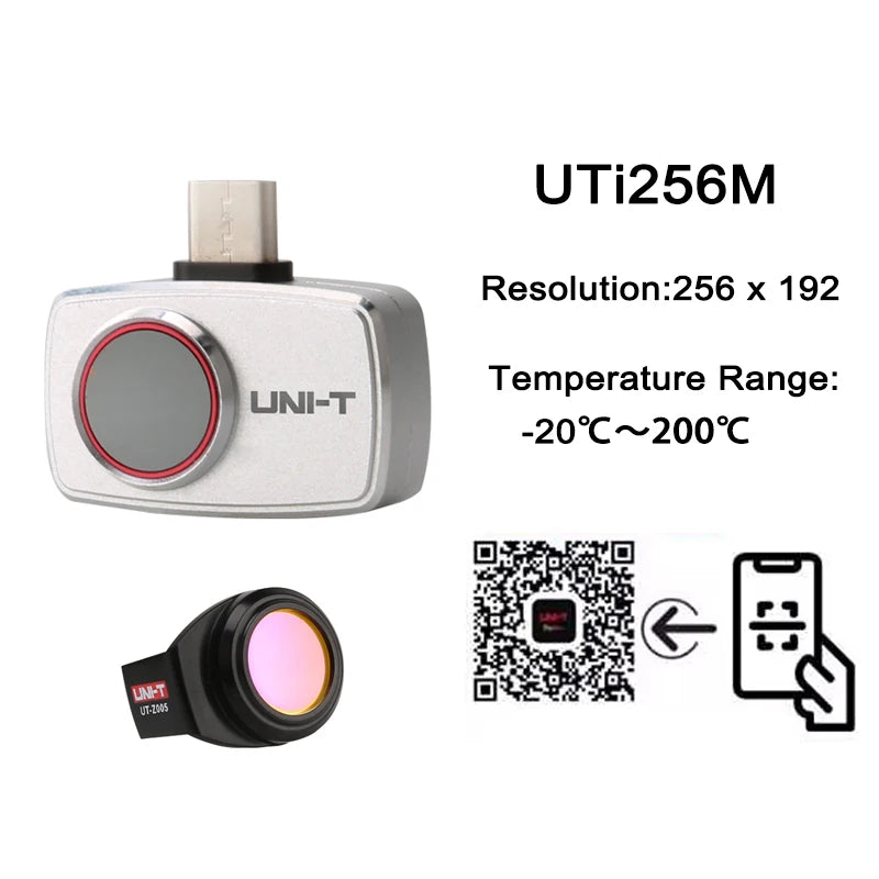 Termógrafo UNI-T UTi260M / UTi256M (256x192) para Celular - Reparación Circuitos Electrónicos PCB, Test Calefacción