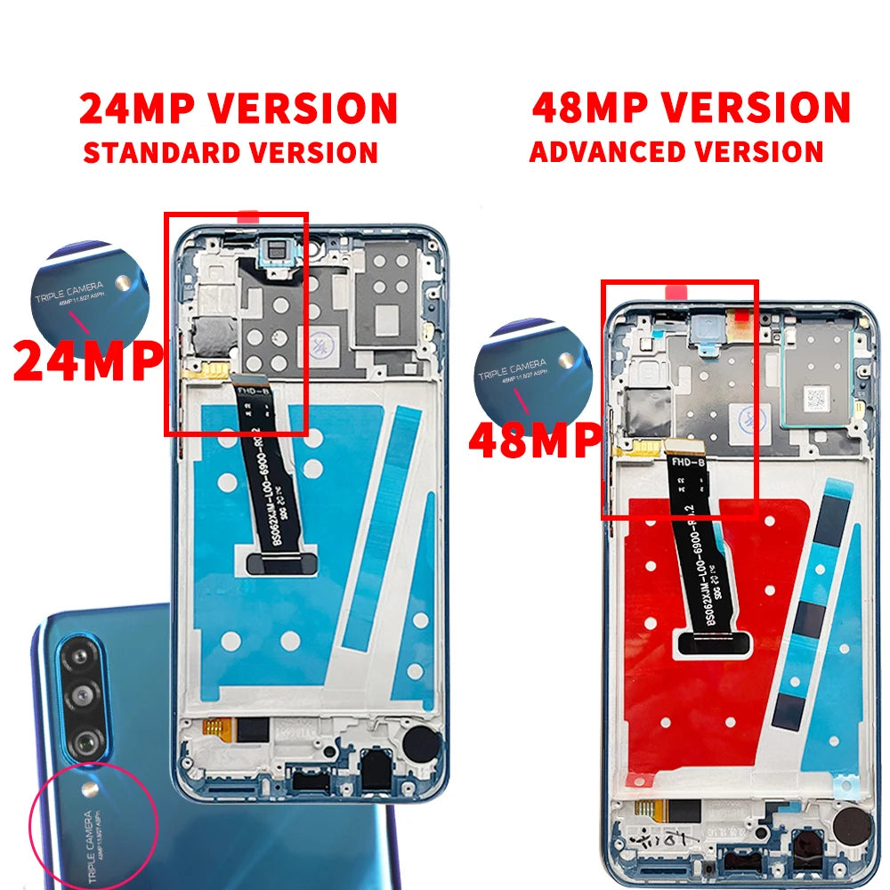 P30 Lite Screen for HUAWEI P30 Lite LCD Display Screen with Frame for HUAWEI P30 Lite Touch LCD Screen Nova 4e Replacement Parts