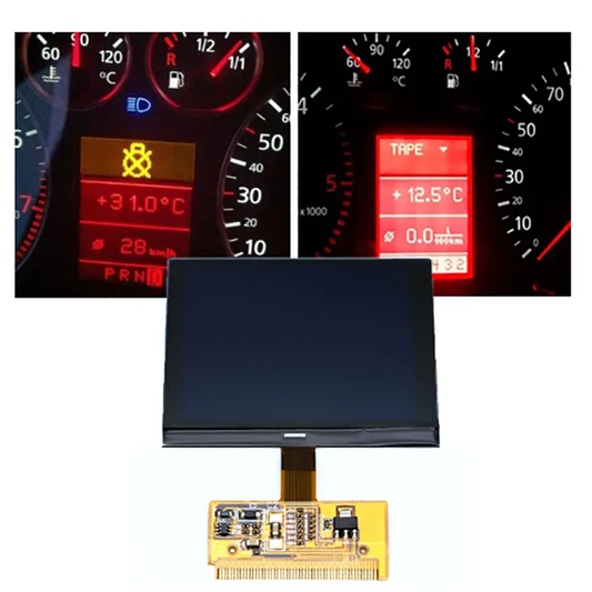 Pantalla LCD Display para Cluster VDO (Audi A3/A4/A6) - Repuesto Píxel Dashboard (Herramienta Diagnóstico OBD2)