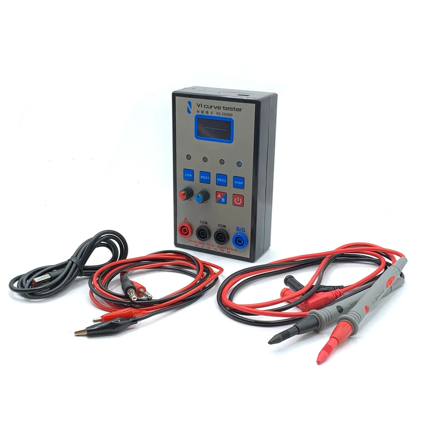 Tester Portátil Curva VI OLED Doble Canal - Analizador ASA Reparación Online (4 Voltajes, 4 Frecuencias)