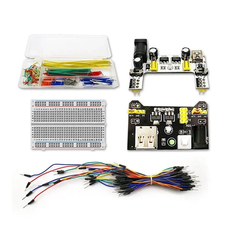 1pcs Power Module Breadboard Kit Bread Board Wire Cables Jumper Breadboard Wire Kit Electronics Breadboard Solderless