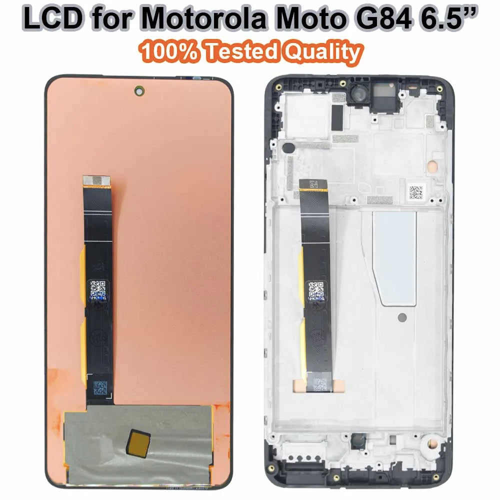 100% Tested LCD for Motorola Moto G84 LCD Display Touch Screen Digitizer Replacement for Moto G84 XT2347 XT2347-1 XT2347-2 LCD