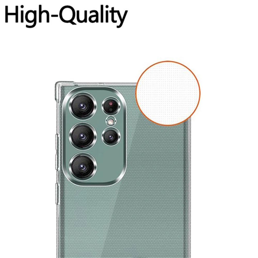 Funda Carcasa Transparente Anti-Golpes para Samsung Galaxy A13/A26/A33-A36/A52-A56 / S21-S25 Plus/Ultra