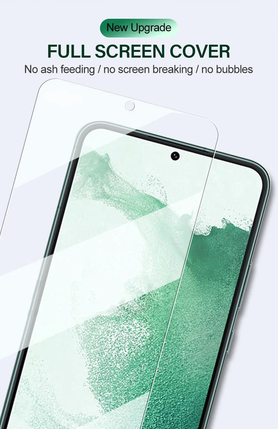 Pack 2 Protectores Pantalla Cristal Templado HD para Samsung Galaxy S21-S24 Ultra/Plus/Note 20/FE (Compatible Desbloqueo Huella)