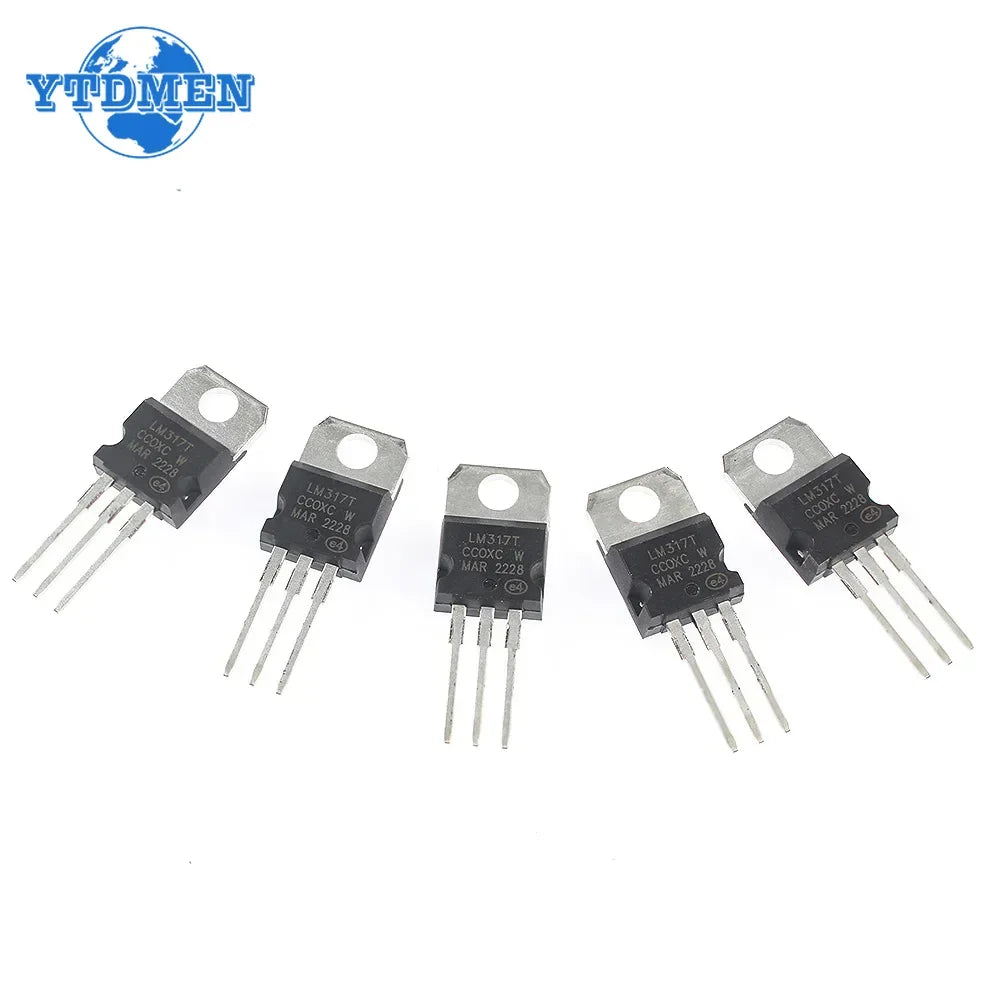 Kit Regulador Voltaje IC TO-220 (LM317T, L7805CV-L7824CV) (5-50 Unidades)