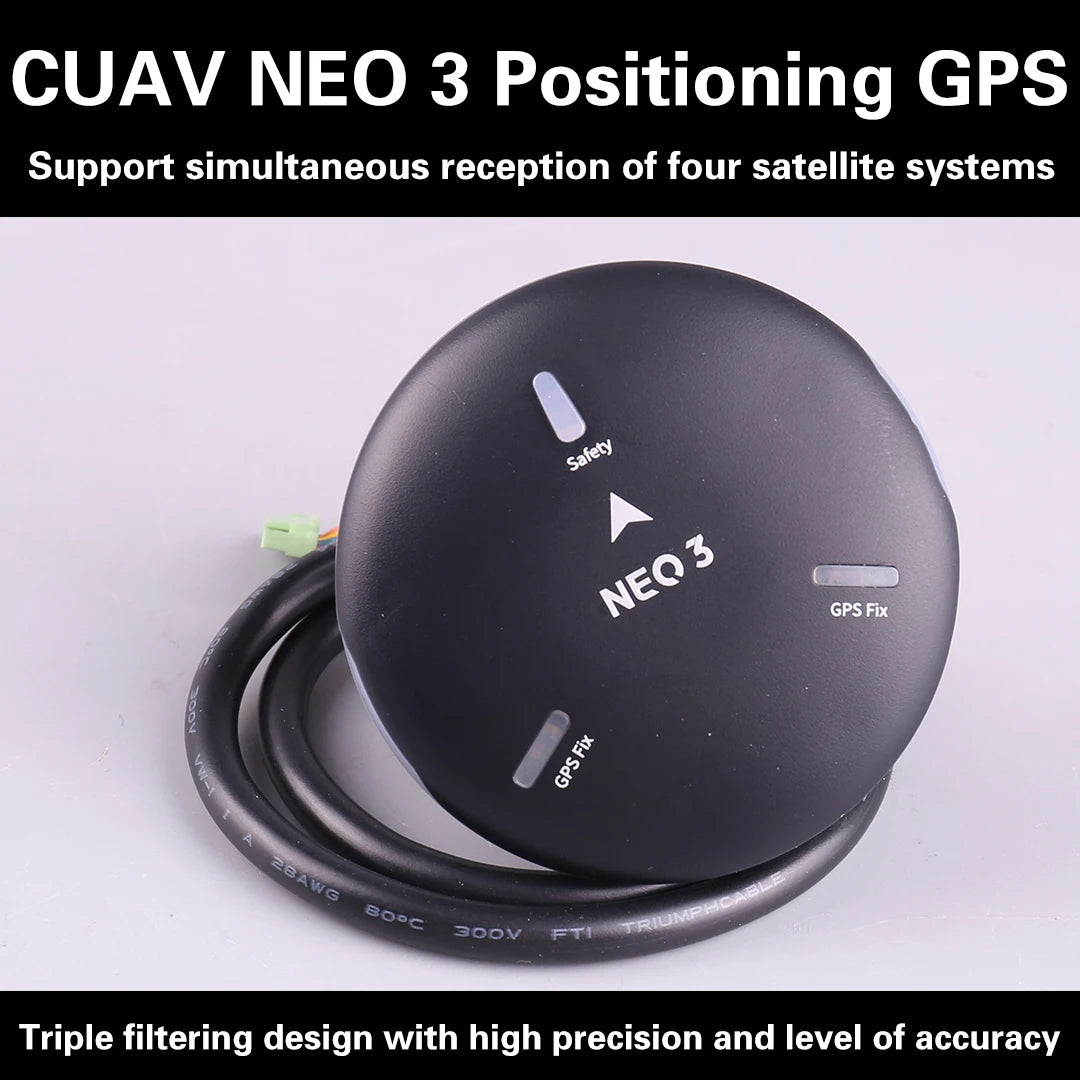 Módulo GNSS GPS CUAV NEO 3 (U-blox M9N) con Compás para Pixhawk (Soporta Ardupilot/PX4 Navegación UAV)
