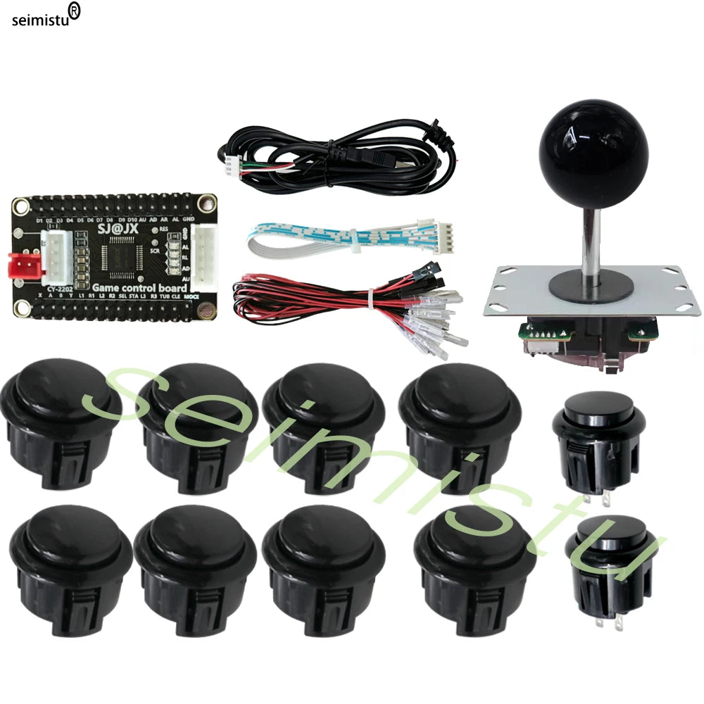 Kit DIY Joystick Arcade (Copia Sanwa) para Neo Geo/Raspberry Pi/XBOX360/Android/PS3 (Controlador USB Zero Delay)