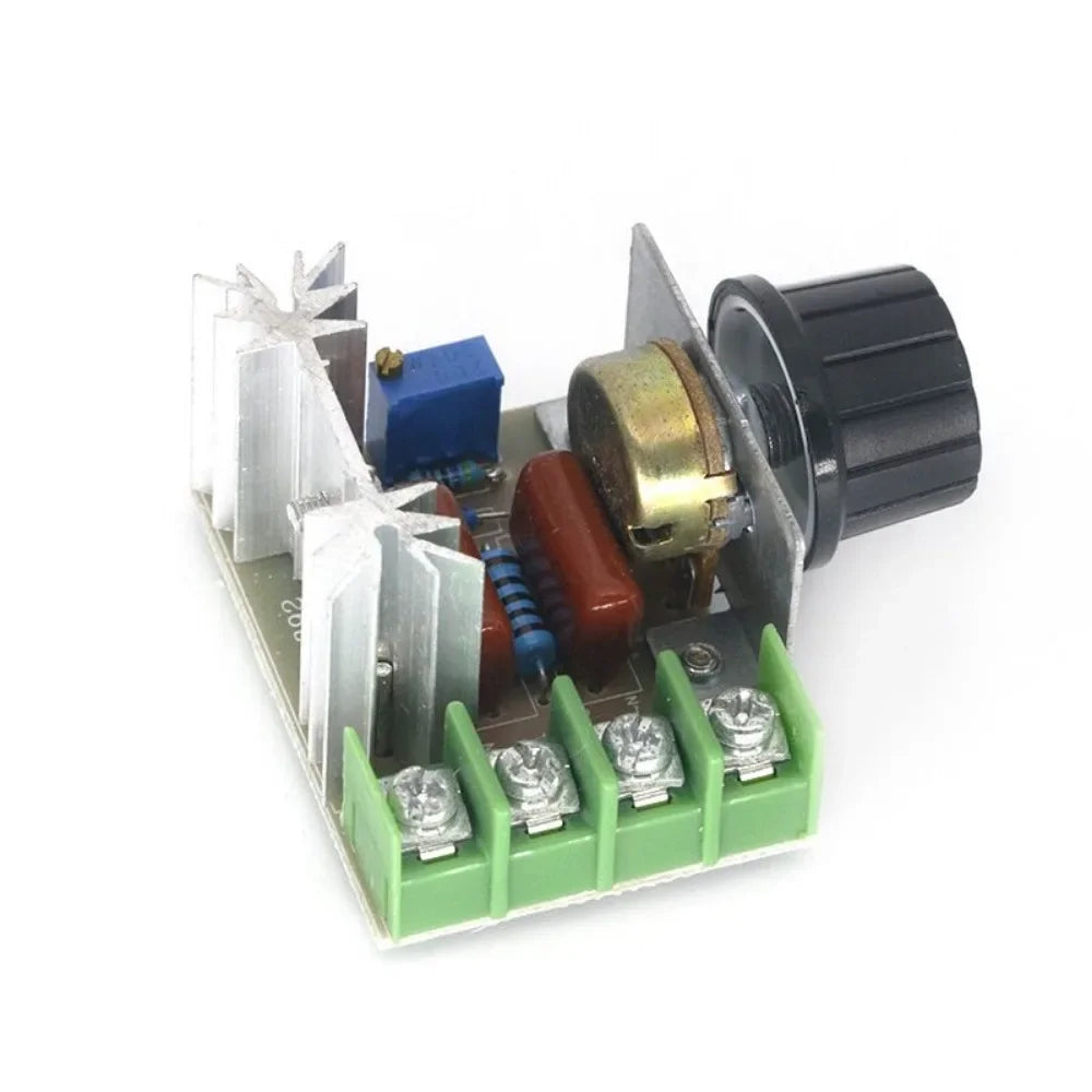 Controlador Velocidad Motor AC 110V/220V 2000W/4000W SCR Regulador Voltaje Dimmer Termostato Alta Potencia