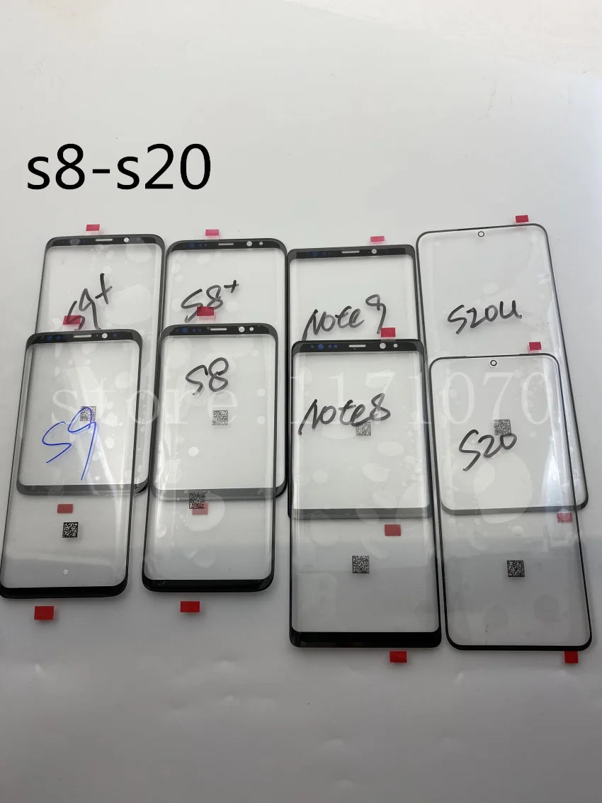 Repuesto Lente Cristal Exterior Pantalla Táctil Frontal para Samsung Galaxy S8-S22/Note 9/10+ Plus/Ultra