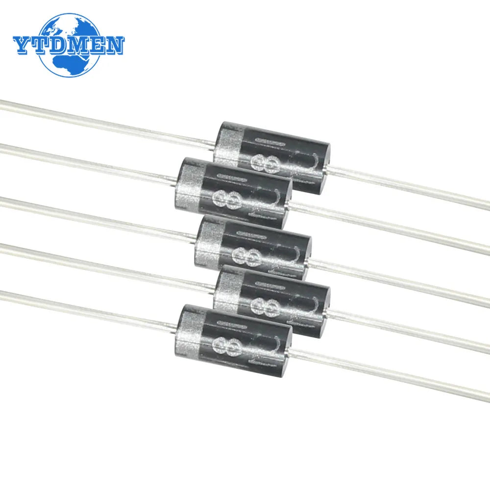 Kit Surtido Diodos THT DO-41/DO-35/DO-15 (Rectificador/Schottky/Switching) - Varios Tipos (100/200 Piezas)