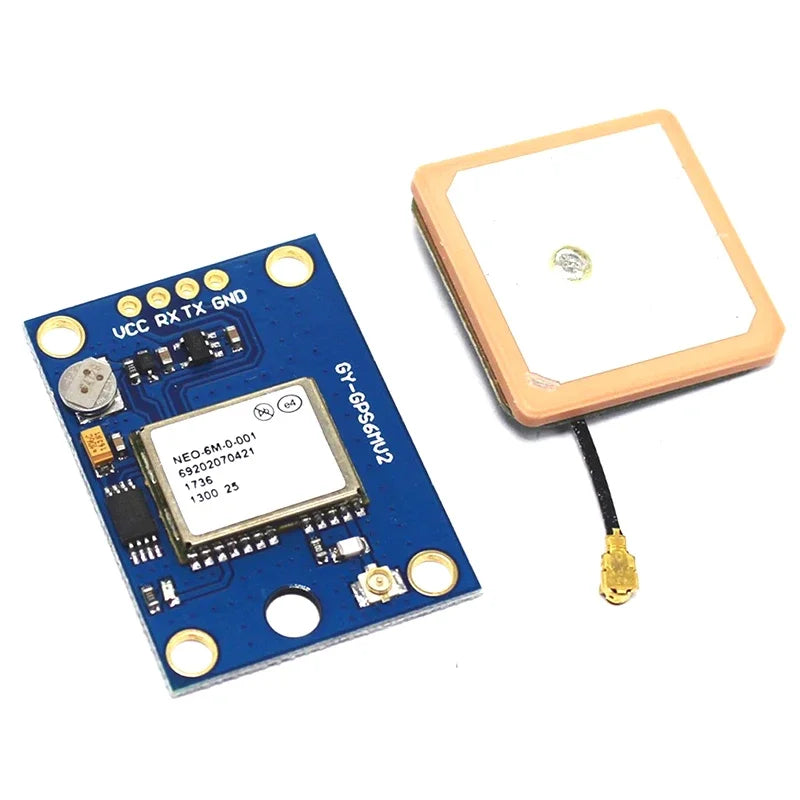 Módulo GPS GY-NEO6MV2 (NEO-6M) con Antena Grande y EEPROM para Control Vuelo MWC/APM2.5 Arduino