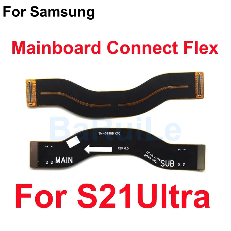 Placa base de carga conectar Flex para Samsung S21 Plus S22 Ultra S20 S23 pantalla LCD conectar placa base extender Cable cinta