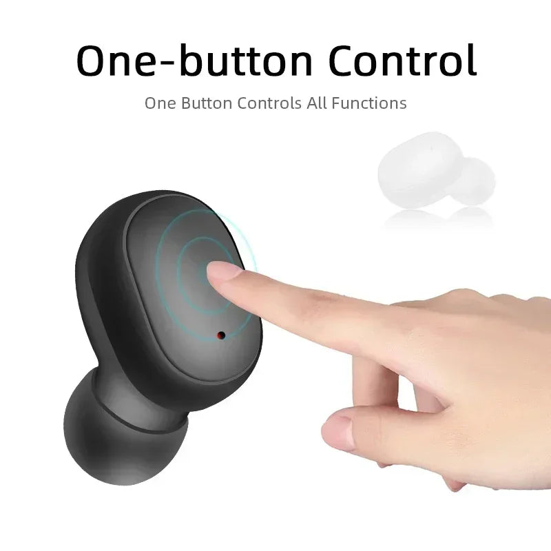 Auriculares Inalámbricos E6S TWS Bluetooth con Micrófono (Cancelación Ruido) para iPhone/Xiaomi
